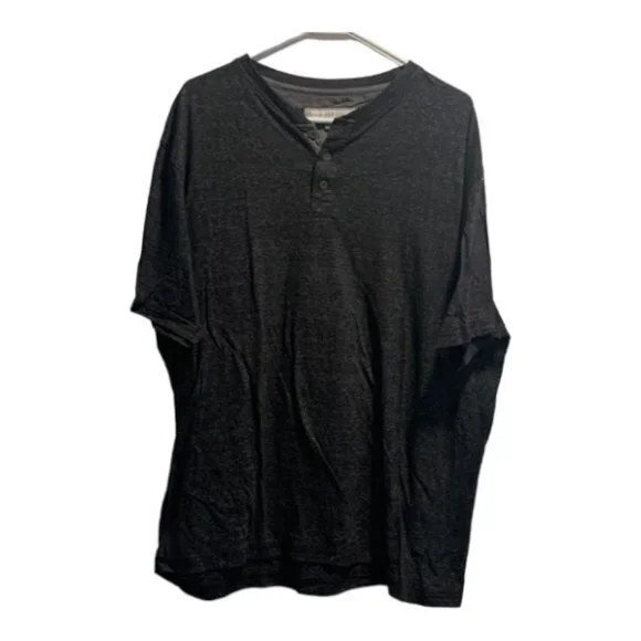 PD&C Paper Denim & Cloth Blue Gray Short Sleeve Henley Shirt Size XL GUC #2841 - Picture 1 of 6